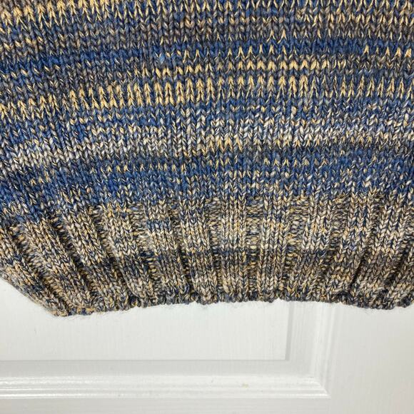 NWOT LEIF NELSON Hoodie Sweater L Aztec Cable-Knit Mock-Neck Drawstring Wool - Picture 8 of 14